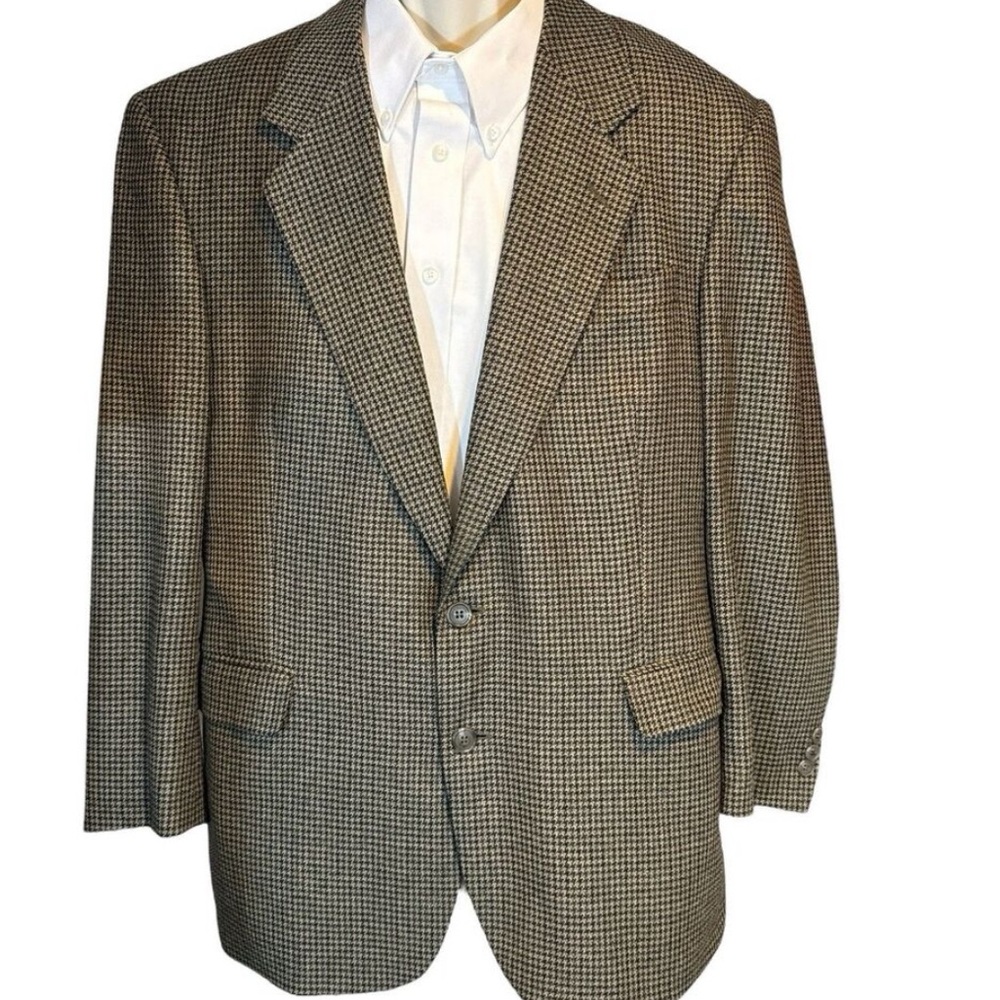 Houndstooth Silk Wool Luxury‎ Sport Coat 42R – Tailors Row Deansgate